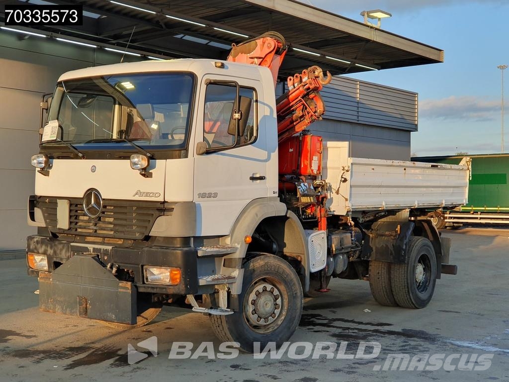 Mercedes-Benz Atego 1823 4X4 Ferrari 710 A4 Crane Kran 4x4 Full Savivarčiai