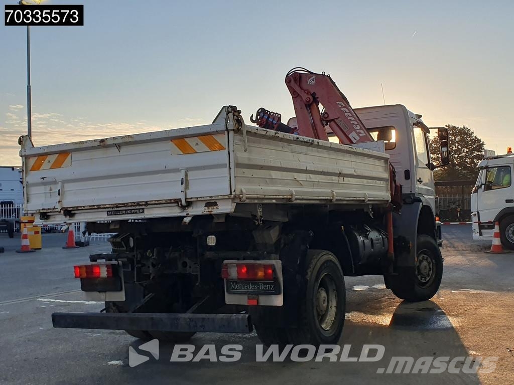 Mercedes-Benz Atego 1823 4X4 Ferrari 710 A4 Crane Kran 4x4 Full Savivarčiai