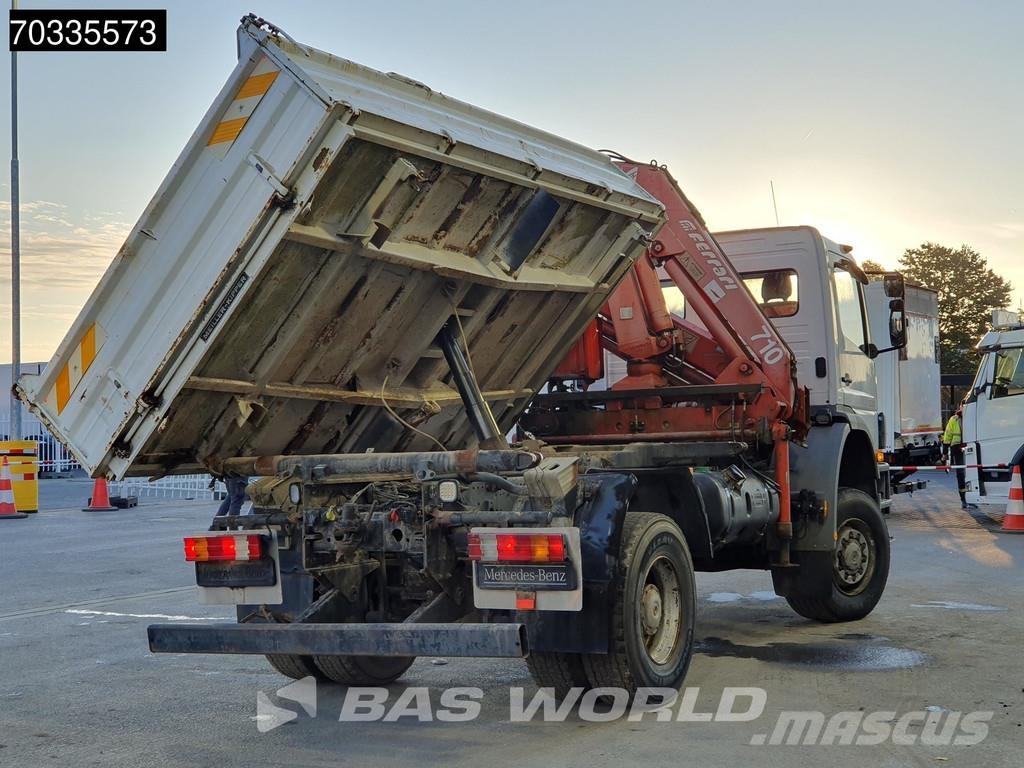 Mercedes-Benz Atego 1823 4X4 Ferrari 710 A4 Crane Kran 4x4 Full Savivarčiai