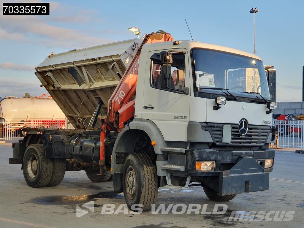 Mercedes-Benz Atego 1823 4X4 Ferrari 710 A4 Crane Kran 4x4 Full Savivarčiai