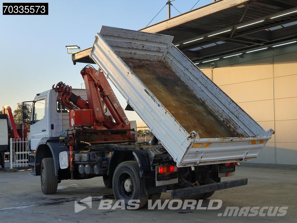 Mercedes-Benz Atego 1823 4X4 Ferrari 710 A4 Crane Kran 4x4 Full Savivarčiai