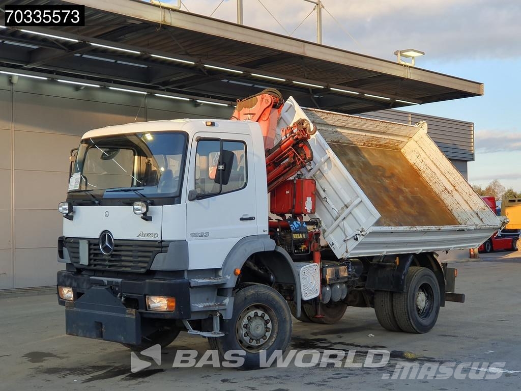 Mercedes-Benz Atego 1823 4X4 Ferrari 710 A4 Crane Kran 4x4 Full Savivarčiai