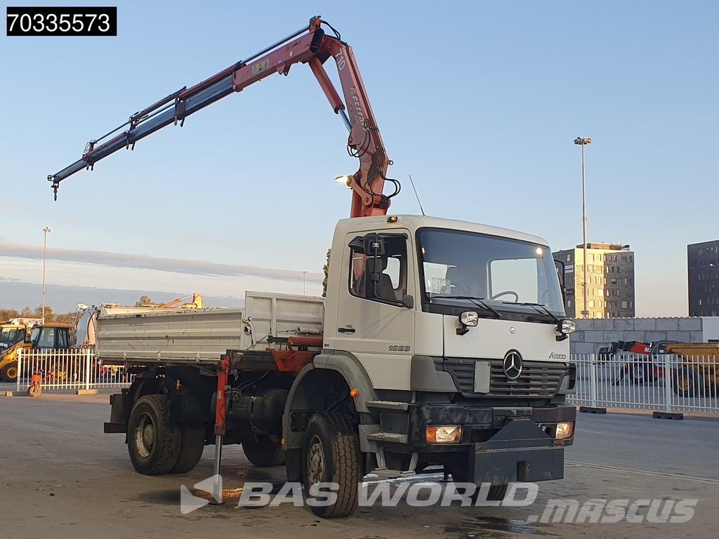 Mercedes-Benz Atego 1823 4X4 Ferrari 710 A4 Crane Kran 4x4 Full Savivarčiai