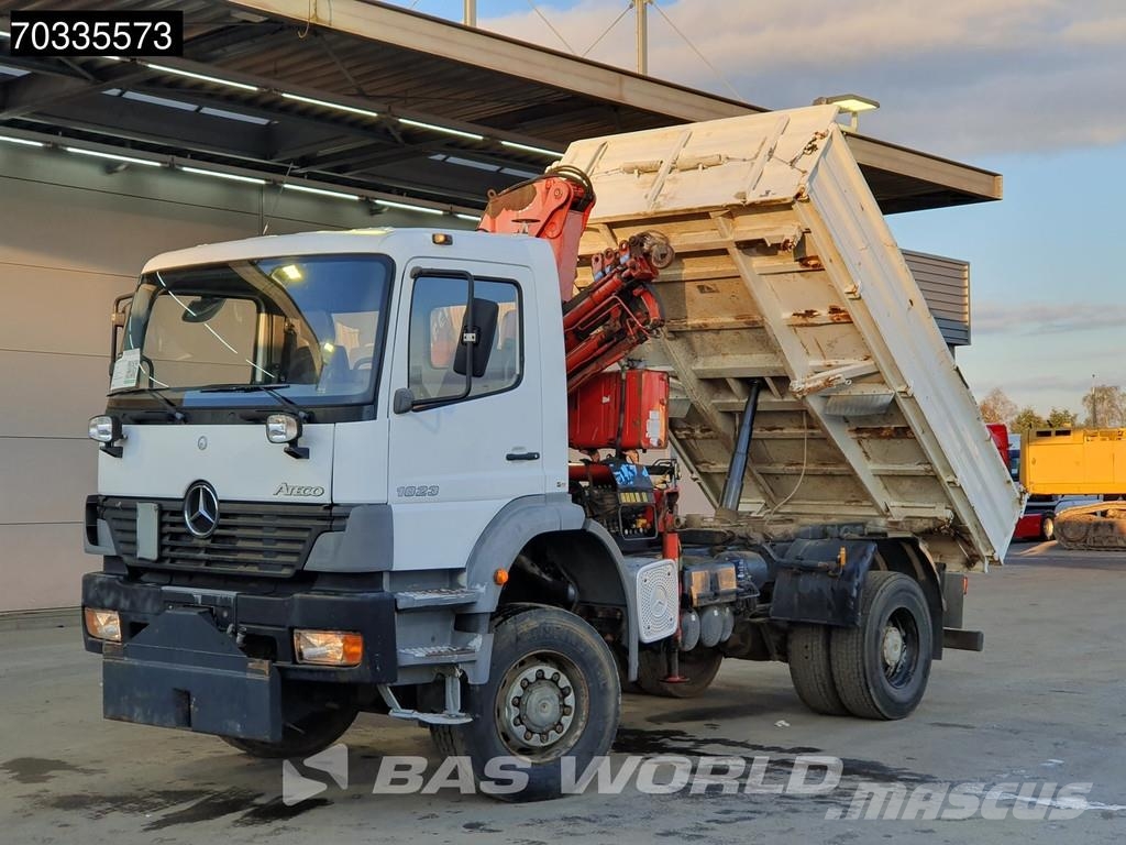 Mercedes-Benz Atego 1823 4X4 Ferrari 710 A4 Crane Kran 4x4 Full Savivarčiai