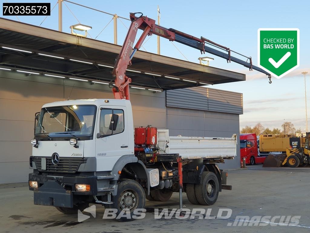 Mercedes-Benz Atego 1823 4X4 Ferrari 710 A4 Crane Kran 4x4 Full Savivarčiai