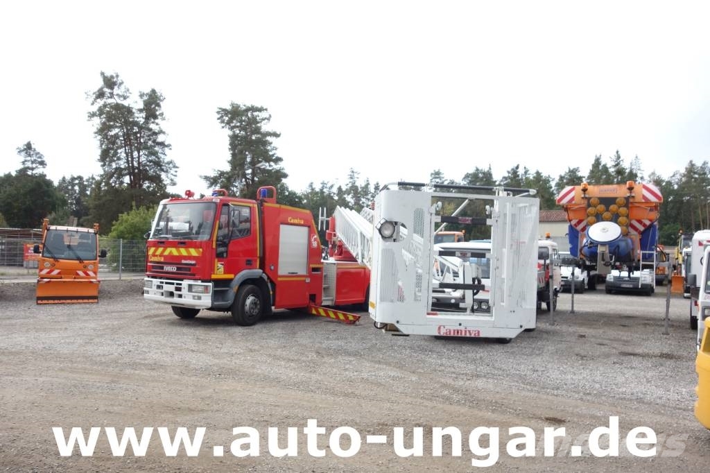 Iveco Eurocargo 130E24 Camiva Metz EPAS 30 DLK Feuerwehr 소방차