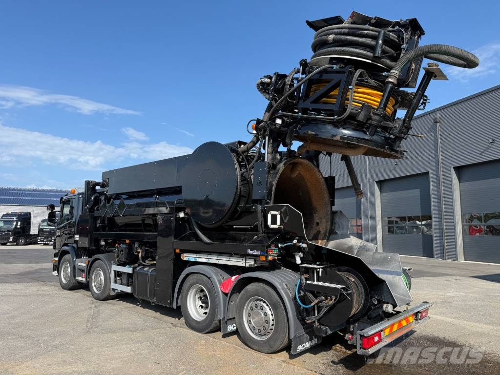 Scania P450 8x2*6 Hvidtved Larsen FlexLine 414 ADR Camiones aspiradores/combi