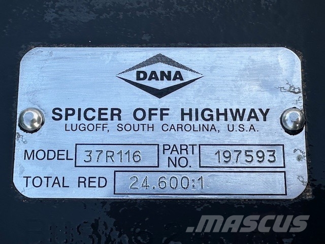 Spicer DANA 37R116HD Front Axles Asis