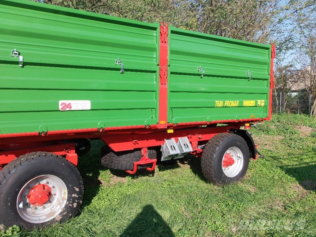 Pronar T680 800+800 kéttengelyes pótkocsi AKCIÓBAN Przyczepy ogólnego zastosowania