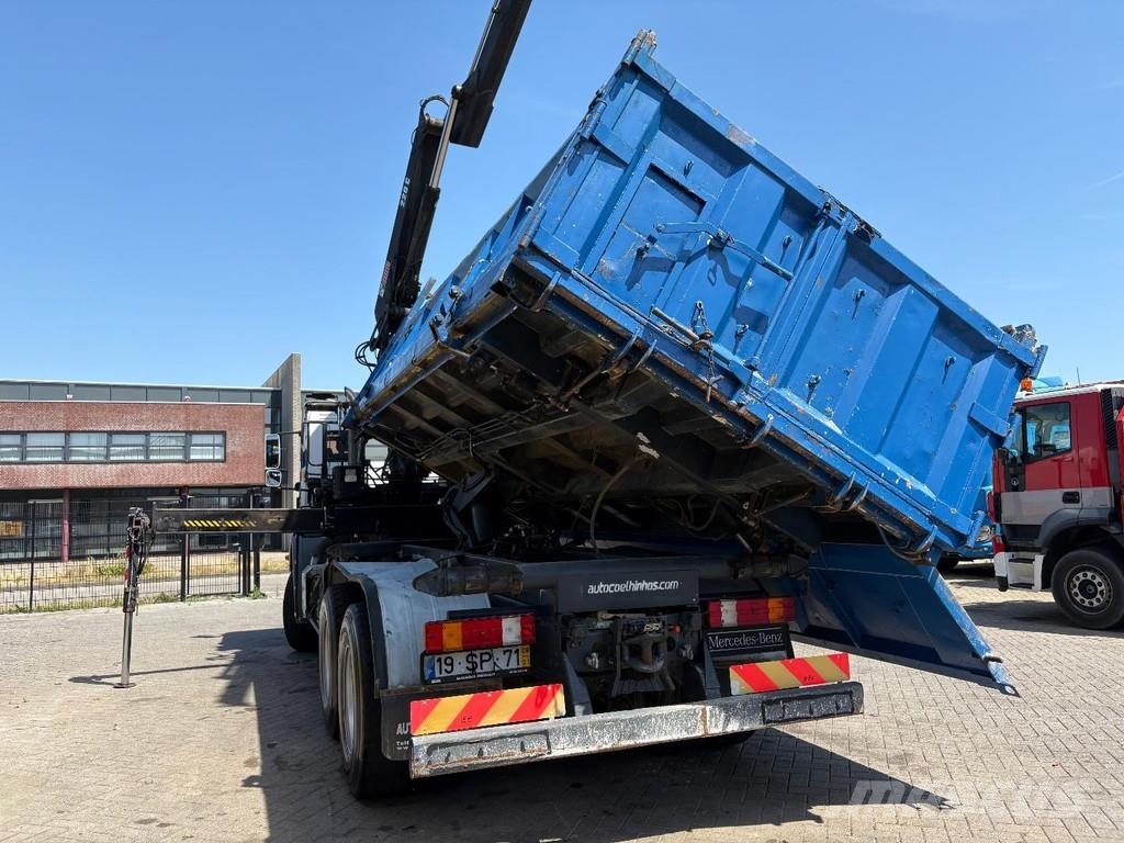 Mercedes-Benz Axor 2633 + HIAB 220 C + REMOTE + 6X4 + 3 SIDE TIP 自卸式货车
