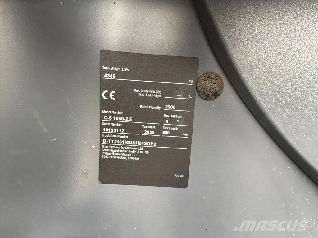 Crown 2.5 Heftruck LPG heftrucks
