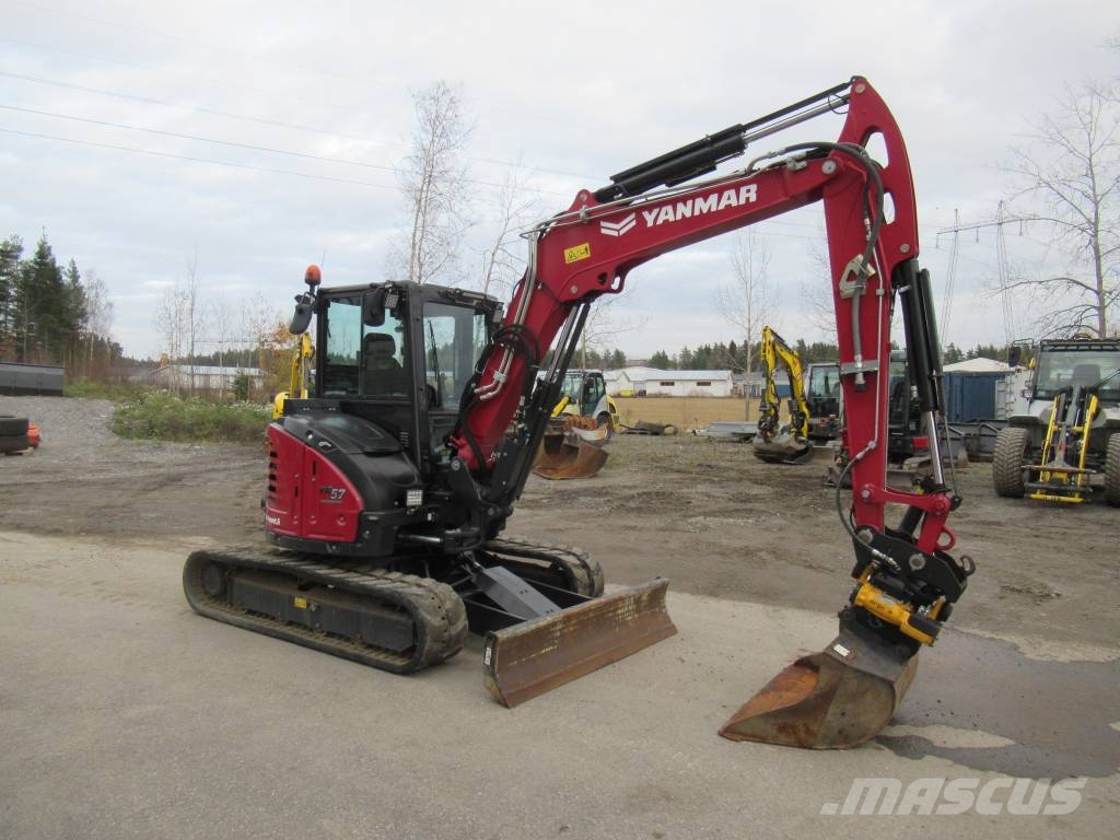 Yanmar VIO57-6B VIRHEETÖN KUNTO حفارات صغيرة أقل من 7 طن (حفارات صغيرة)