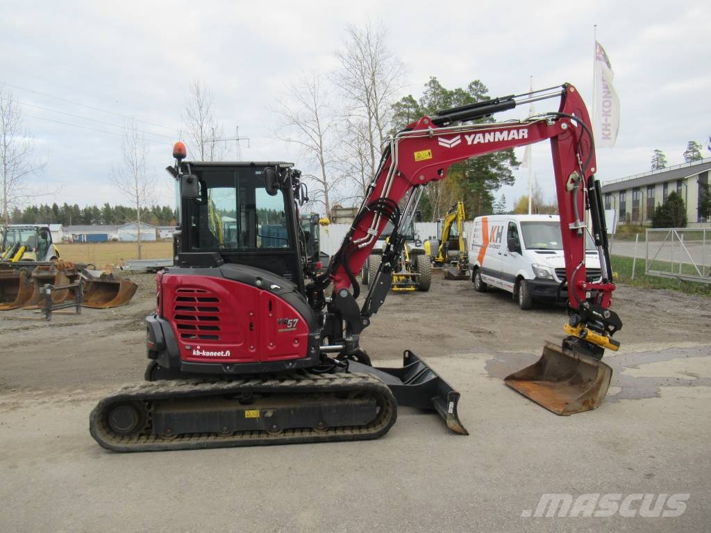 Yanmar VIO57-6B VIRHEETÖN KUNTO حفارات صغيرة أقل من 7 طن (حفارات صغيرة)