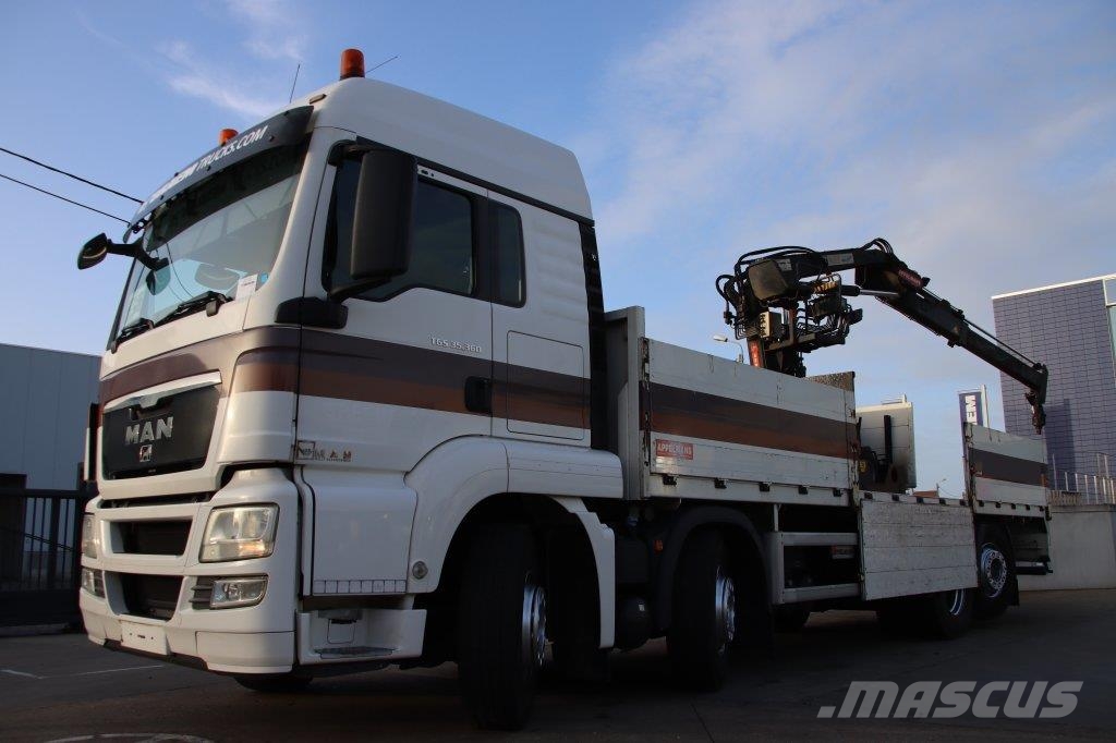 MAN TGS 35.360 BL-8x2-HIAB 085 Φορτηγά Kαρότσα με ανοιγόμενα πλαϊνά