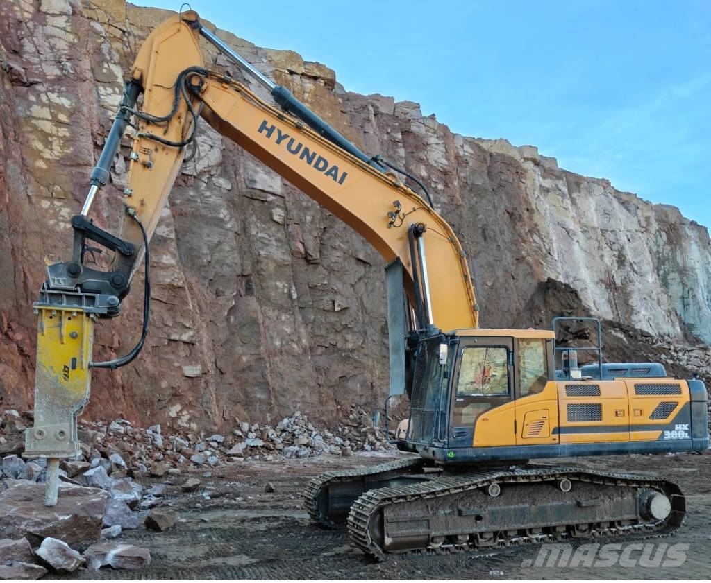 Hyundai HX380L VASARASUOJATTU Gravemaskiner på larvebånd