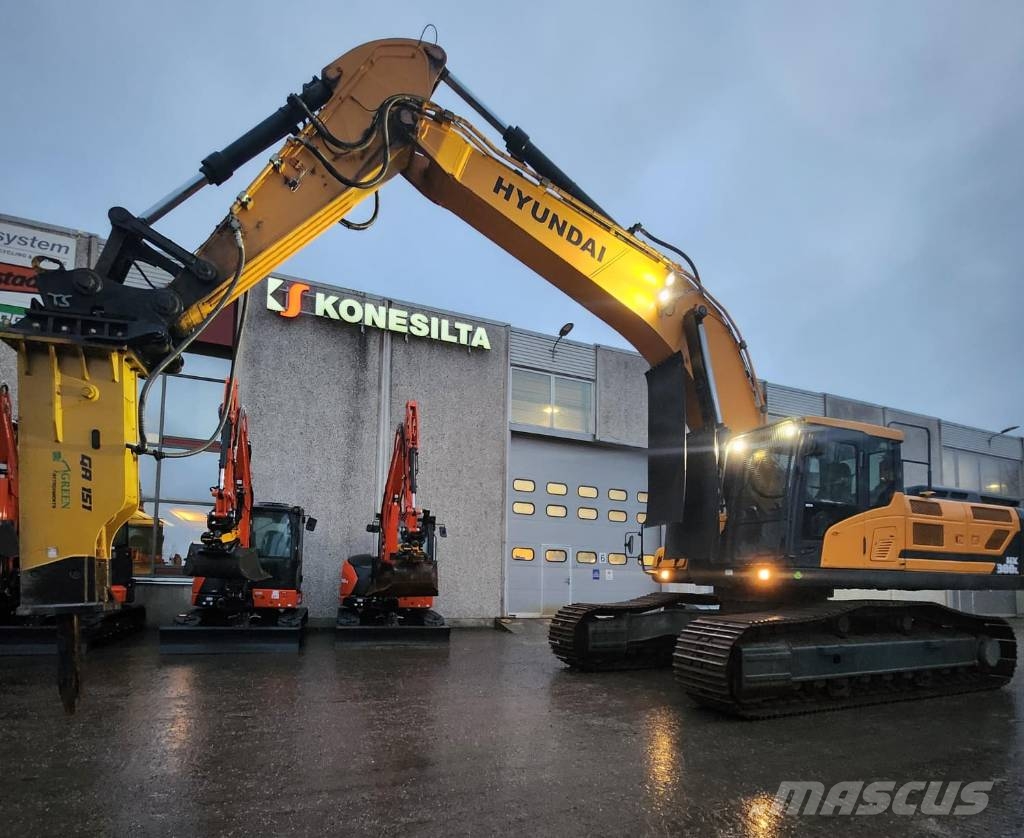 Hyundai HX380L VASARASUOJATTU Gravemaskiner på larvebånd