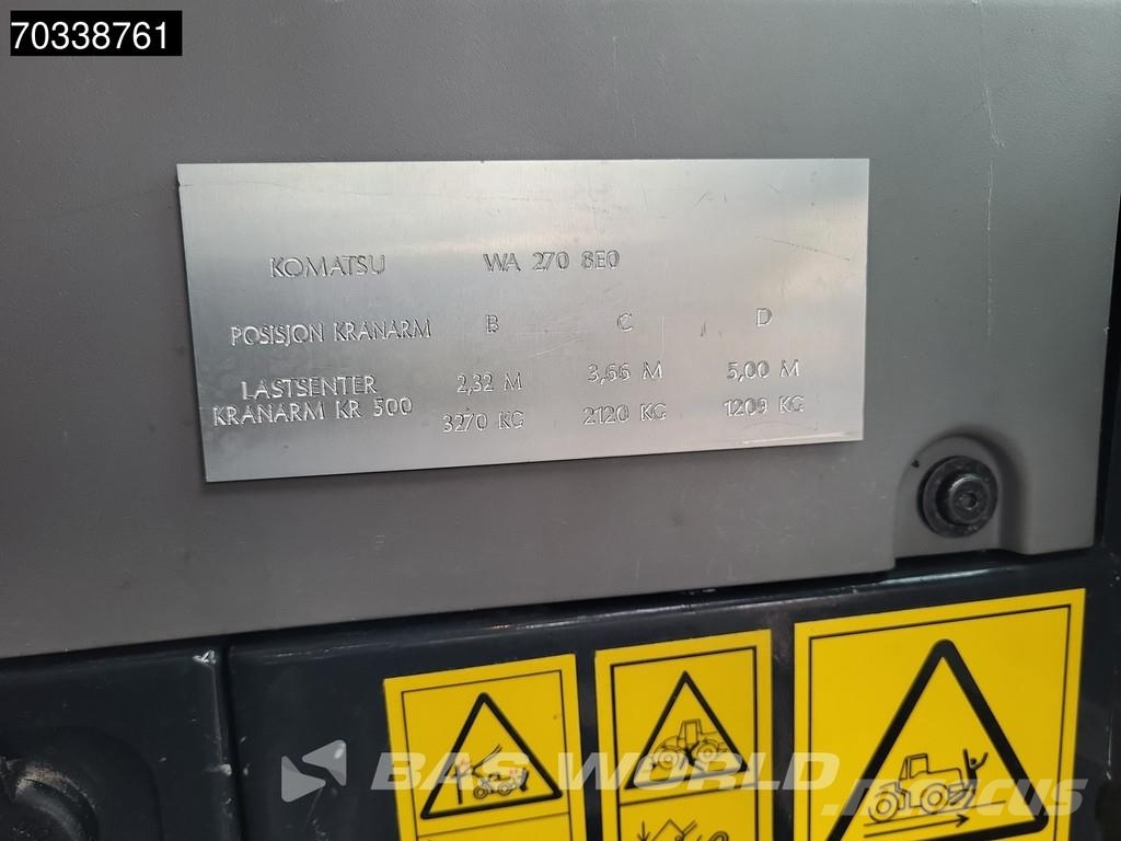 Komatsu WA270 -8E0 Quick Coupler Radlader