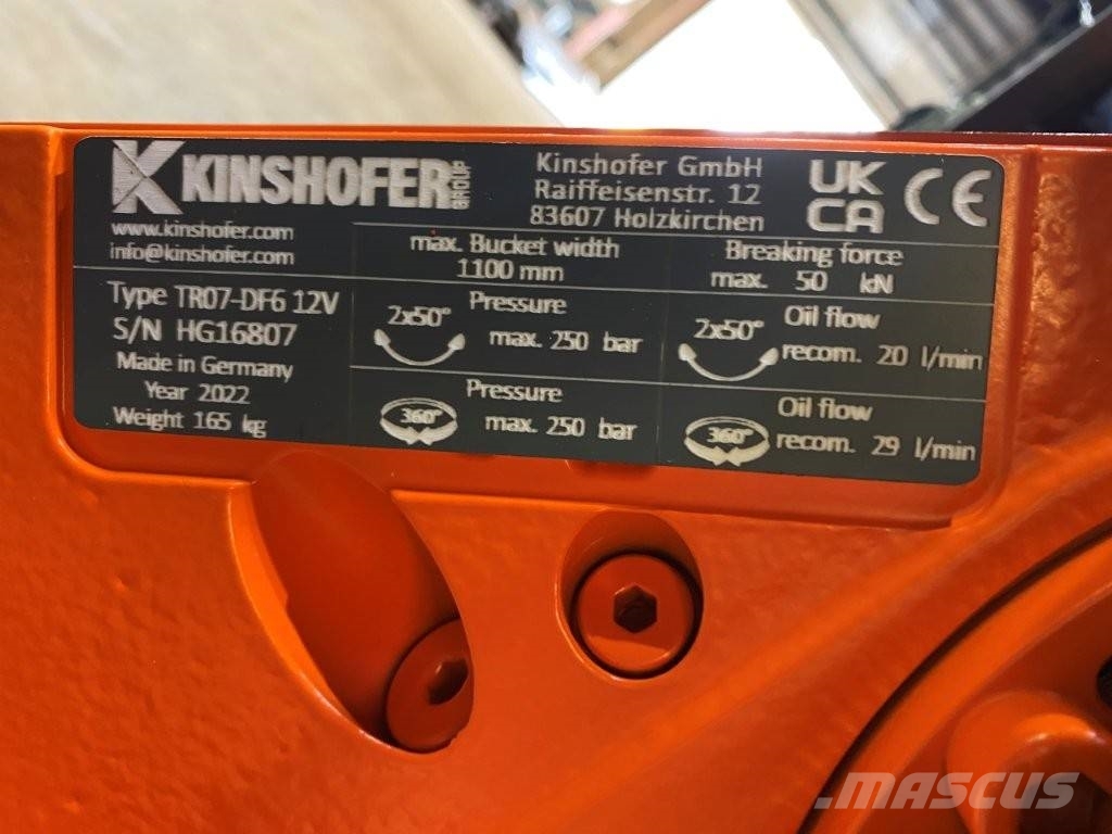 Kinshofer Gestänge-/ Rohrgreifer 600mm mit NOX-Tiltrotator Garras