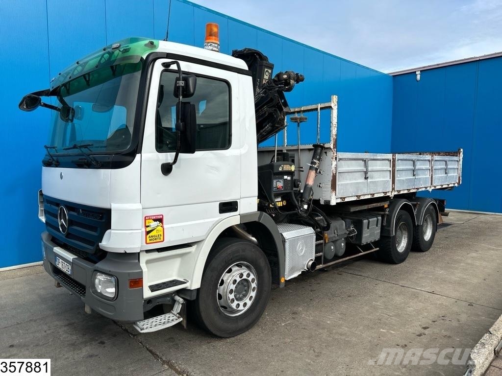 Mercedes-Benz Actros 2636 6x4, Hiab, EPS, Remote, Steel Kipper