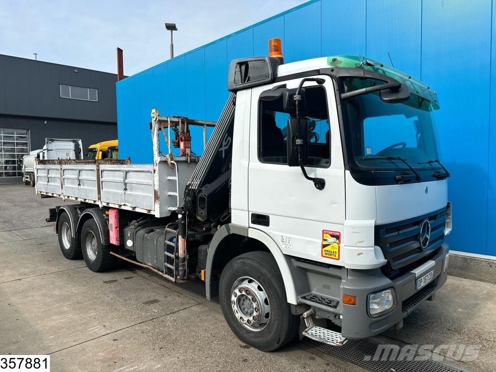 Mercedes-Benz Actros 2636 6x4, Hiab, EPS, Remote, Steel Kipper