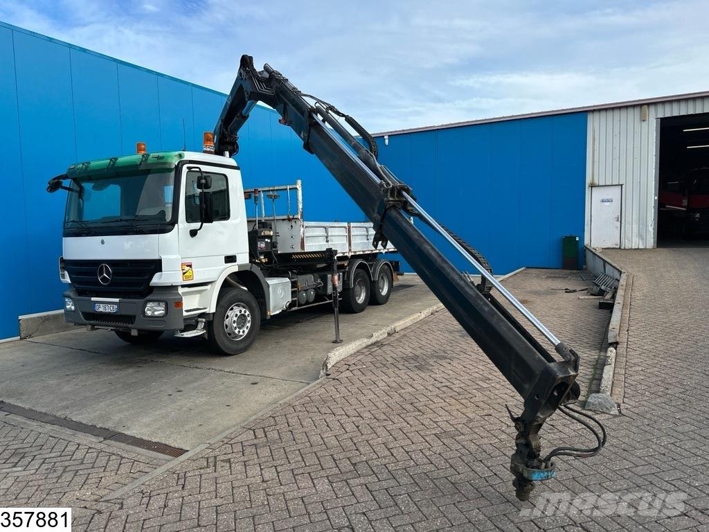 Mercedes-Benz Actros 2636 6x4, Hiab, EPS, Remote, Steel Kipper