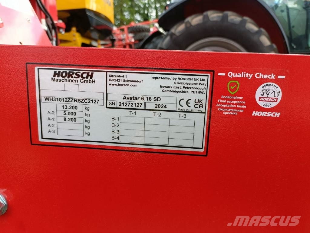 Horsch Avatar 6.16 SD Drills