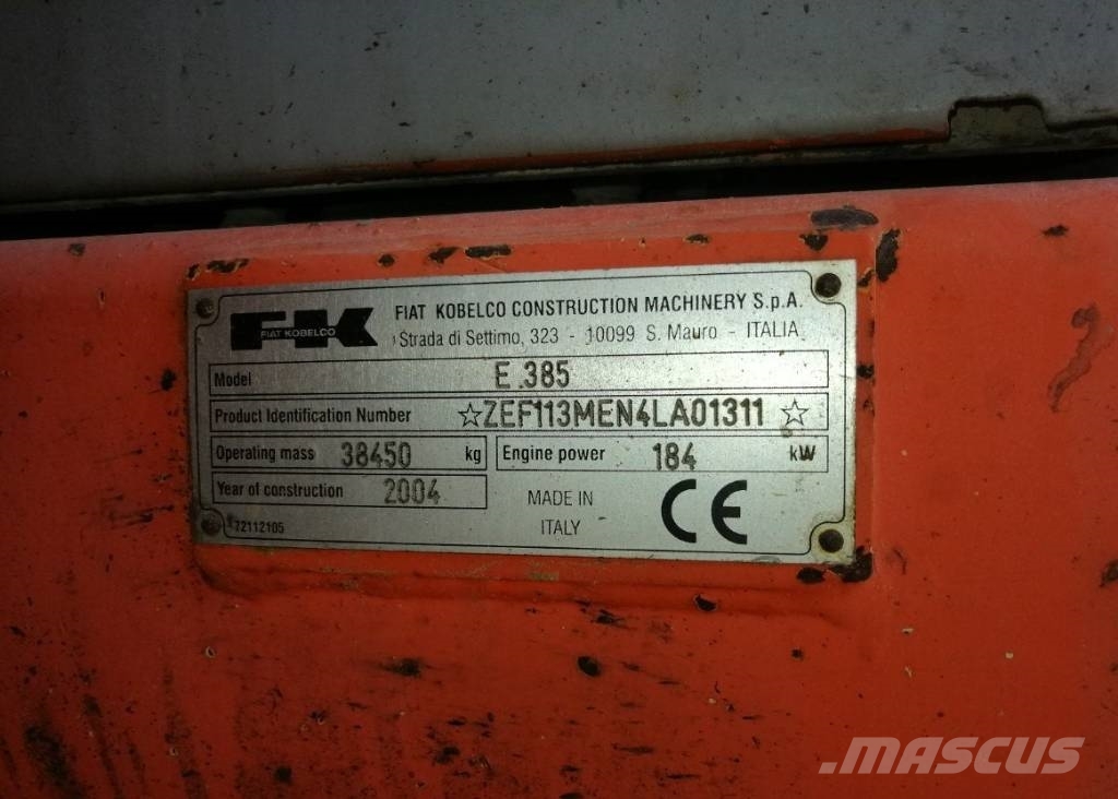 Fiat-Kobelco E385 Bageri guseničari