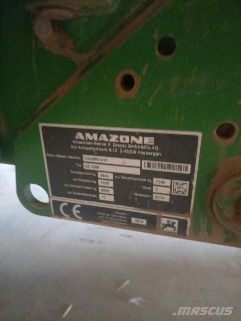 Amazone UX 3200 Spécial Premium Irroratrici trainate