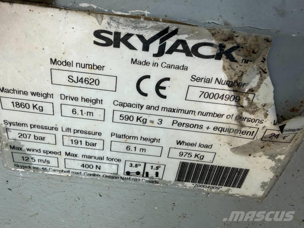 SkyJack SJ 4620 8.1m Schaarhoogwerker / scissor lift Nacelle ciseaux