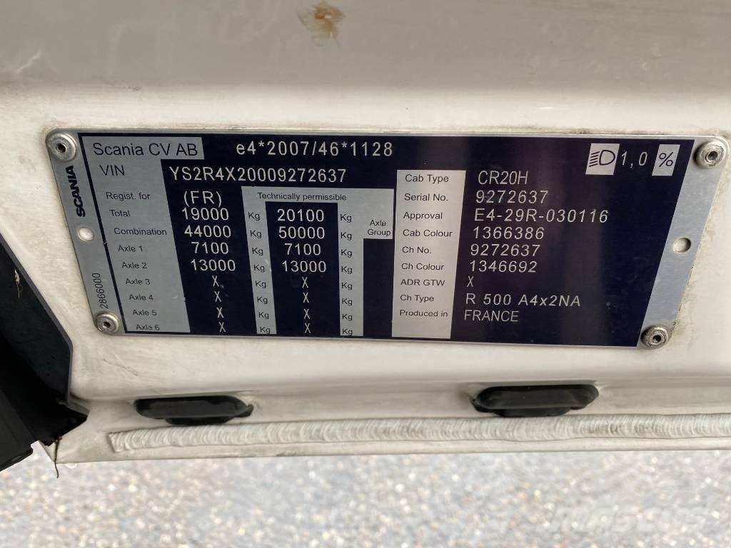 Scania R500 endommagé Sattelzugmaschinen
