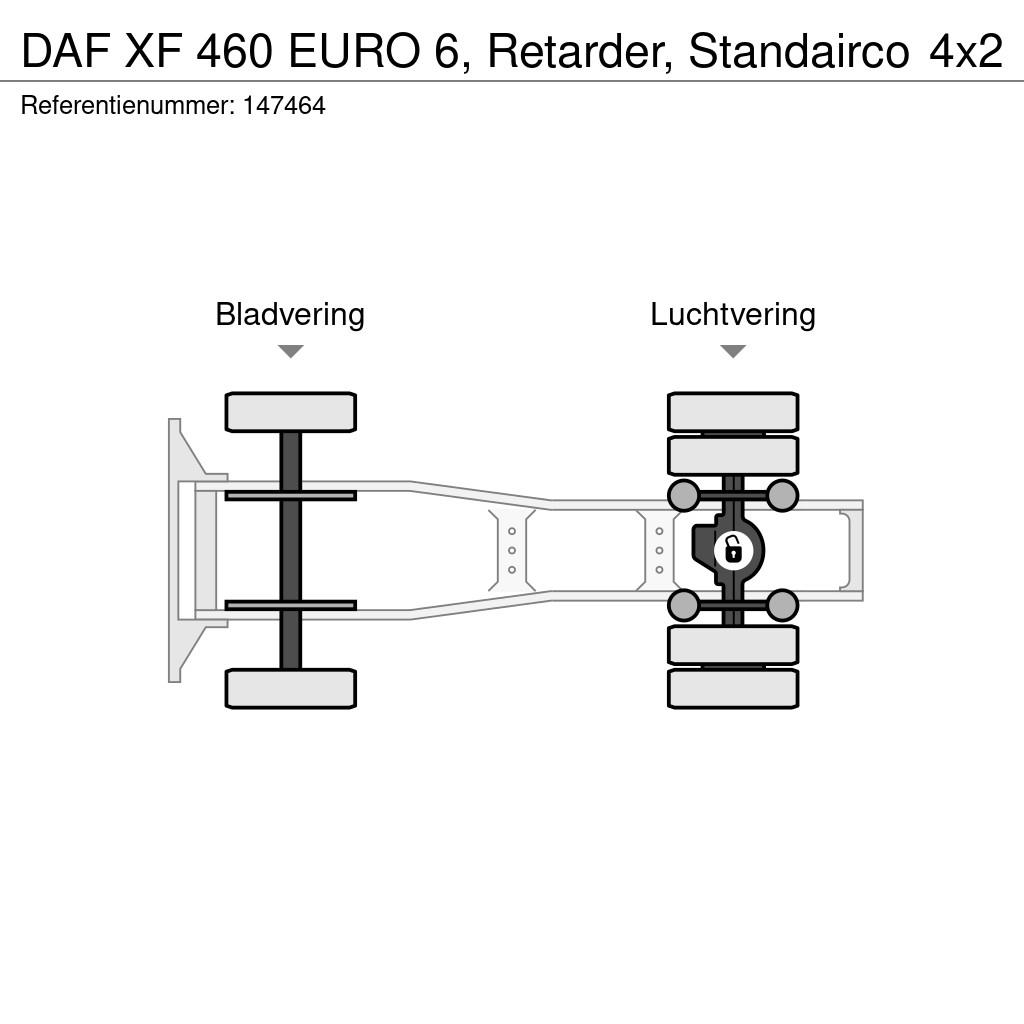 DAF XF 460 EURO 6, Retarder, Standairco Тягачі