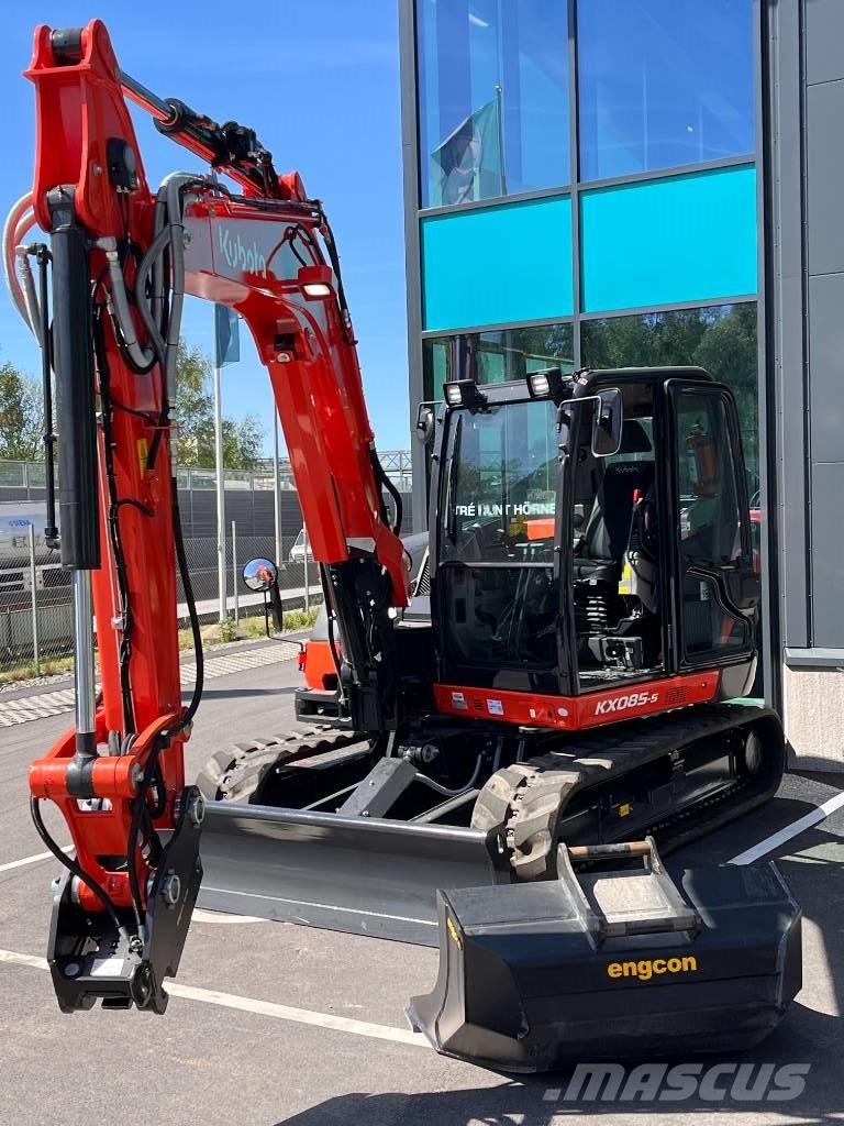 Kubota KX 085-5 中型油圧ショベル 7ｔ-12ｔ（ユンボ・パワーショベル・バックホー）