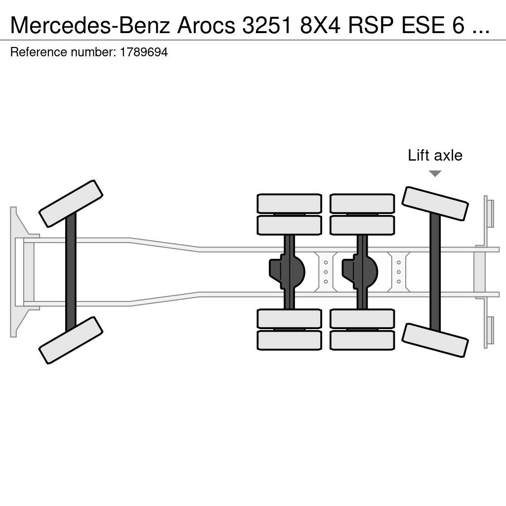 Mercedes-Benz Arocs 3251 8X4 RSP ESE 6 RD 8000 SAUGBAGGER/SUCTIO Paine-/imuautot