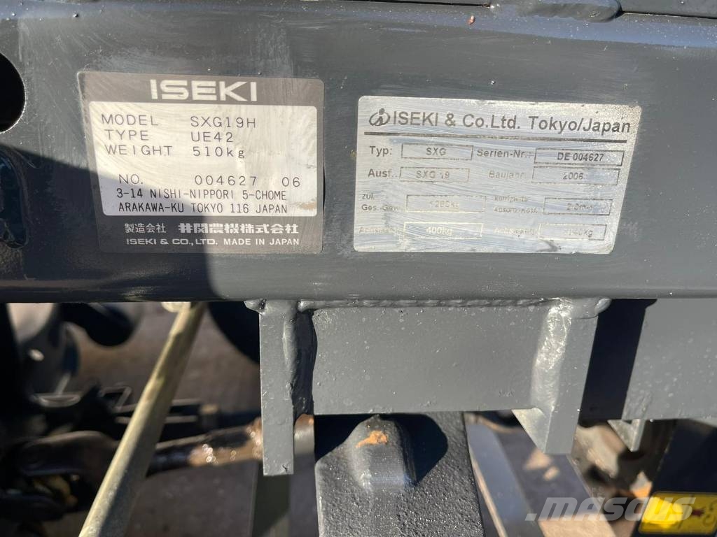 Iseki SXG 19 Hydro Aufsitzmäher Pealseistavad niidukid