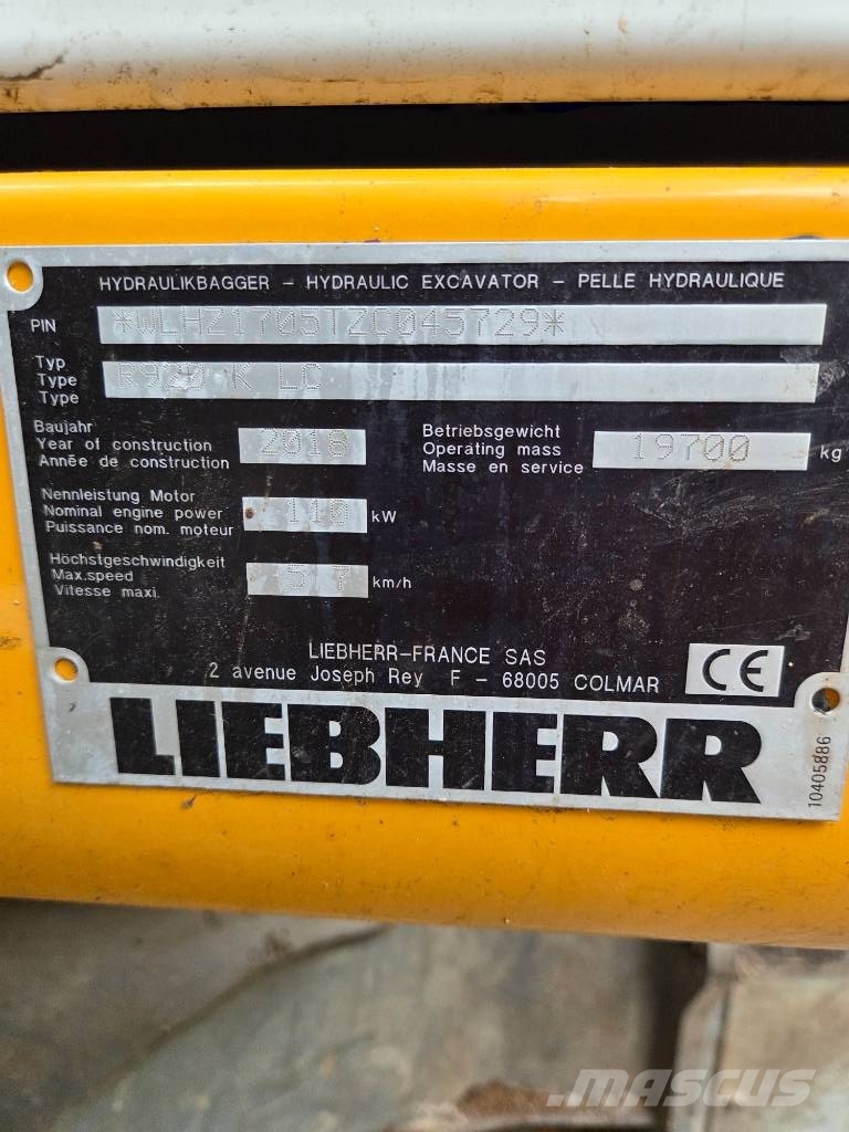 Liebherr R 920Compact Litronic Gravemaskiner på larvebånd