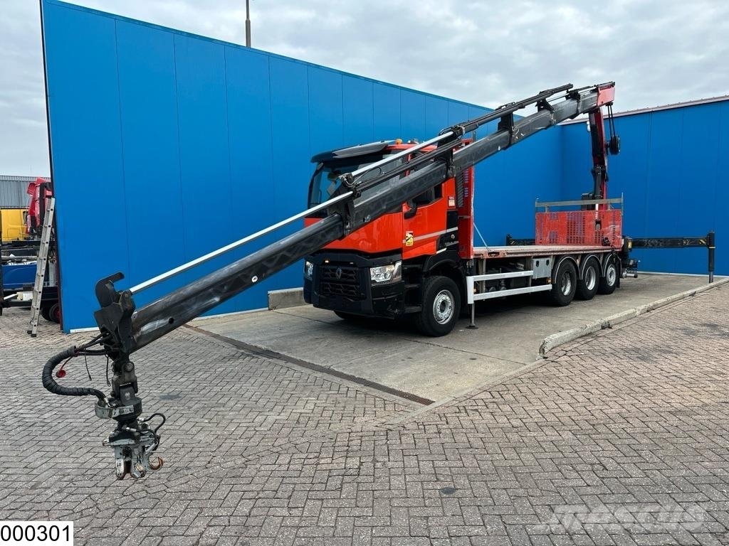 Renault C 430 EURO 6, 8x4, Palfinger, Remote Camiones de cama baja