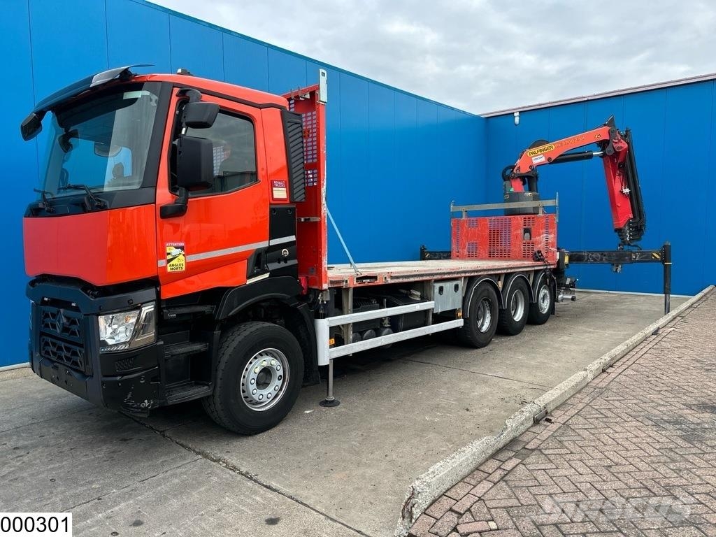 Renault C 430 EURO 6, 8x4, Palfinger, Remote Camiones de cama baja