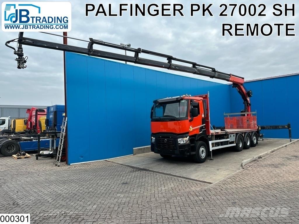 Renault C 430 EURO 6, 8x4, Palfinger, Remote Camiones de cama baja