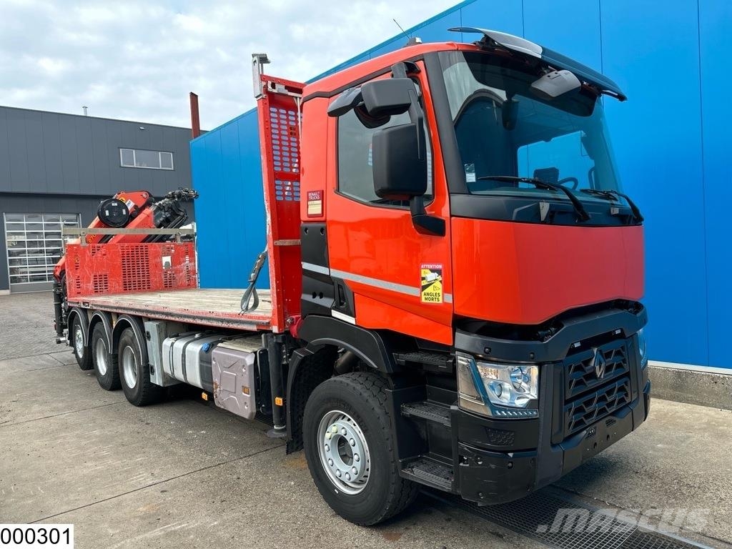Renault C 430 EURO 6, 8x4, Palfinger, Remote Camiones de cama baja
