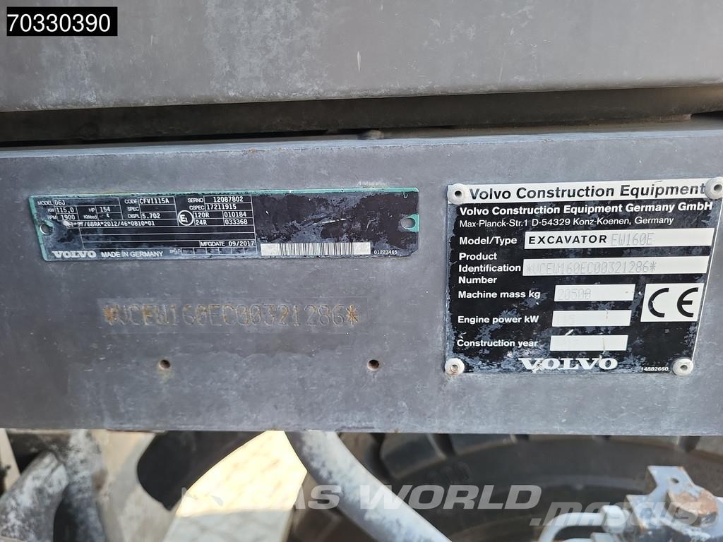 Volvo EW160 E Excavadoras de ruedas