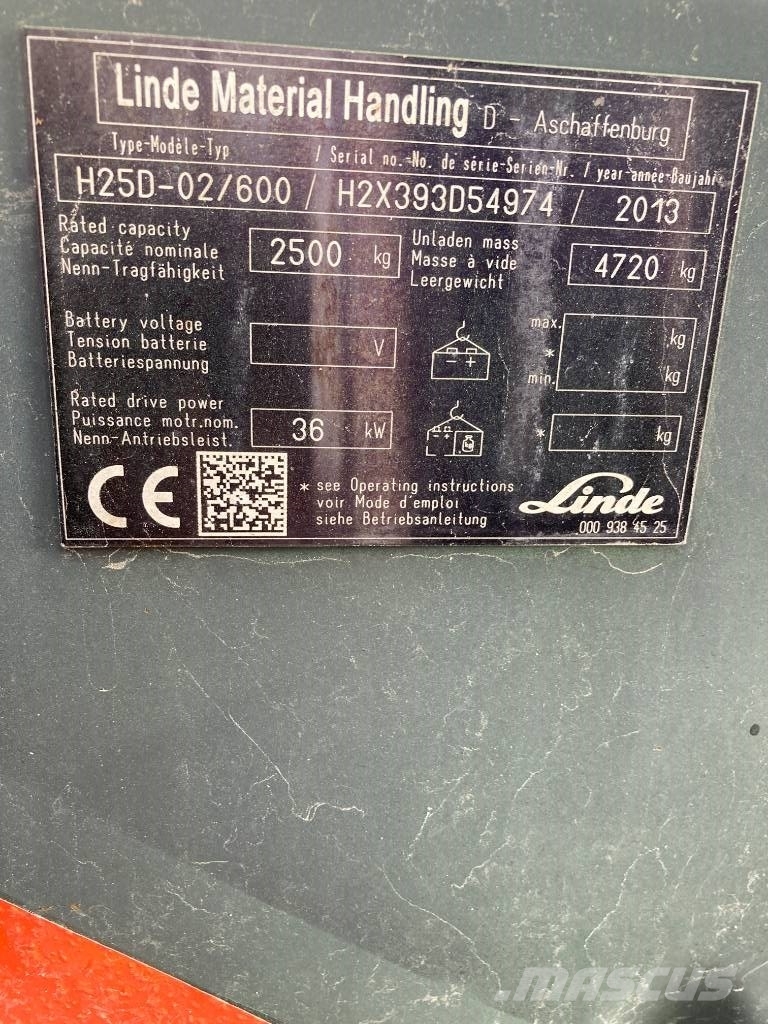 Linde H25D/600/393 Diesel forklifts