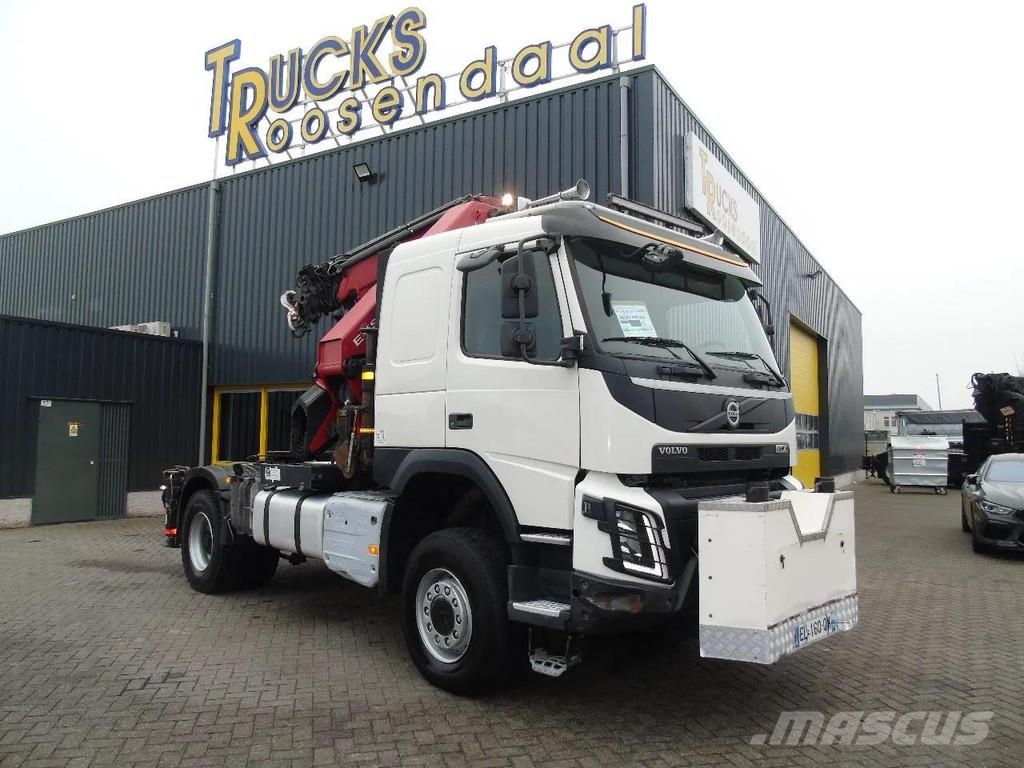 Volvo FMX 500 + 4x4 + HMF 4020 5x + JIB 4x 30 METER + RE Trækkere