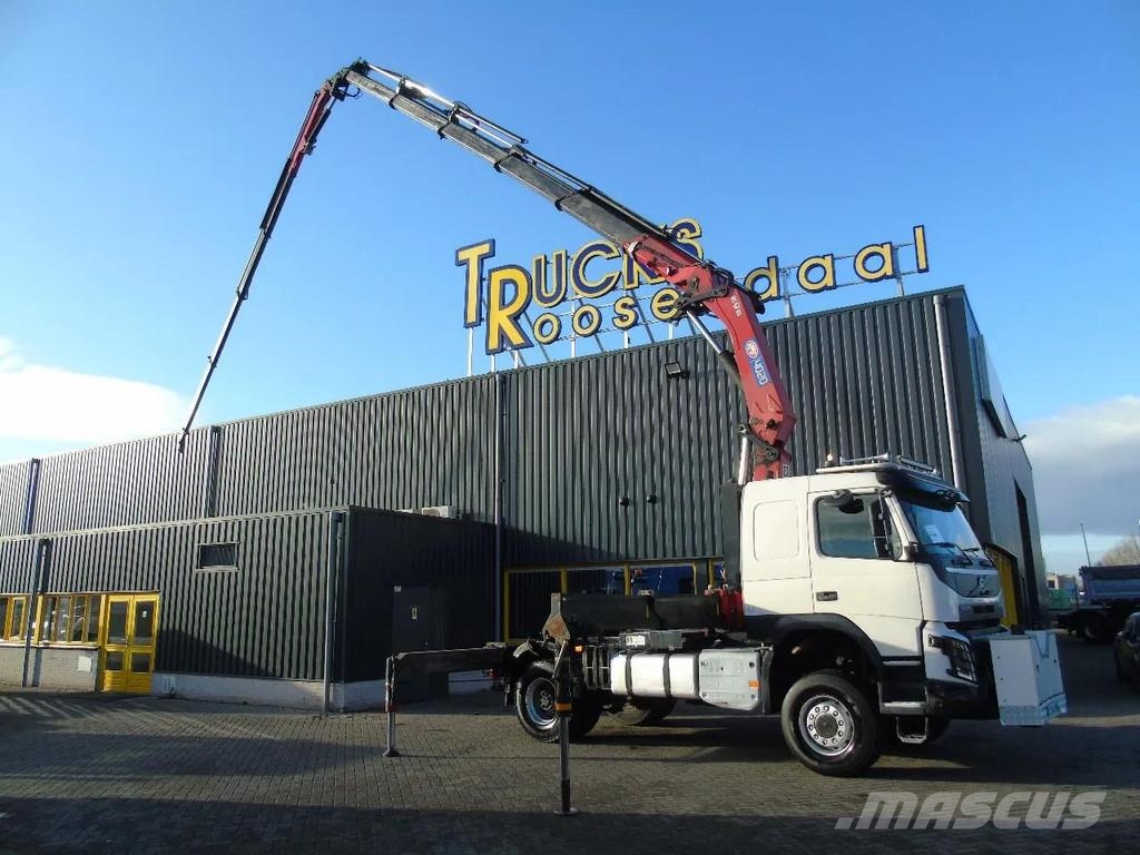 Volvo FMX 500 + 4x4 + HMF 4020 5x + JIB 4x 30 METER + RE Trækkere