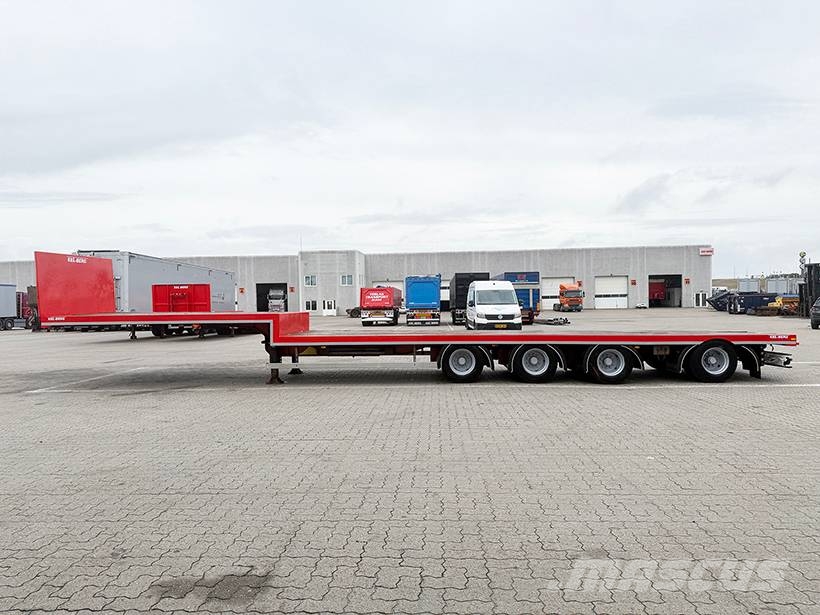 Kel-Berg 4 axle Stepdeck / Tiefbettauflieger Semi-trailer med lad/flatbed