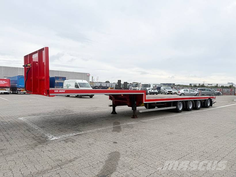 Kel-Berg 4 axle Stepdeck / Tiefbettauflieger Semi-trailer med lad/flatbed