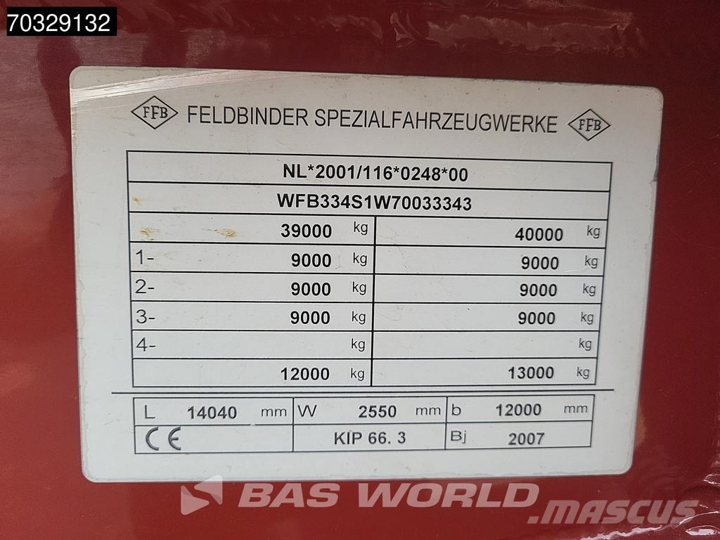 Feldbinder KIP 66.3 66.3m3 collector alcoa Semirremolques cisterna