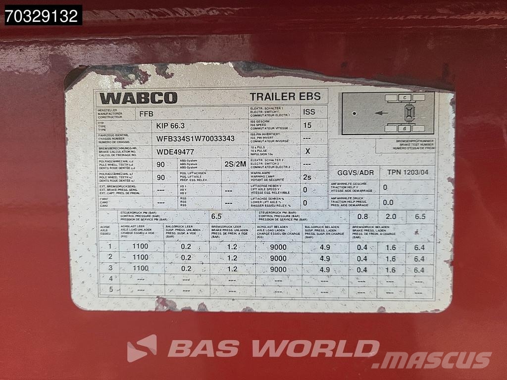 Feldbinder KIP 66.3 66.3m3 collector alcoa Semirremolques cisterna