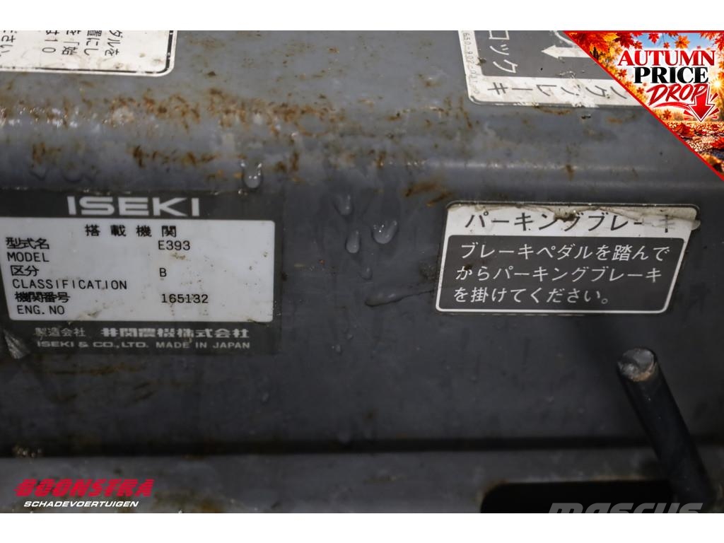 Iseki TM15 11 KW Minitraktor + Frees 419 Uur الجرارات