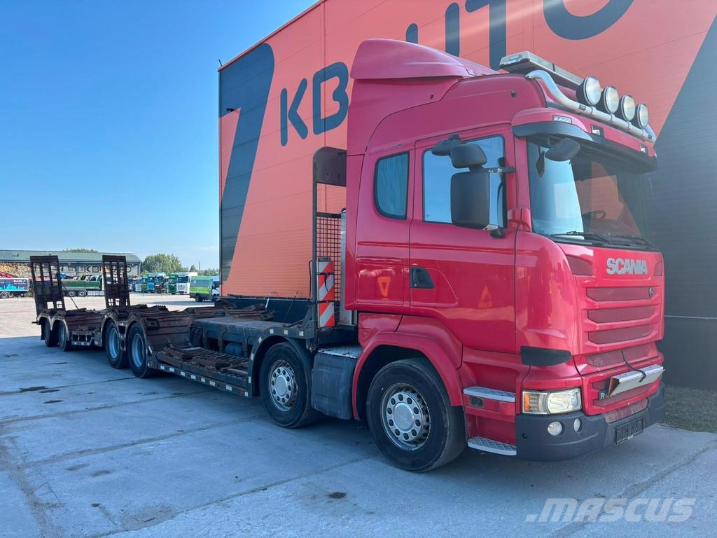 Scania R 490 8x4 + Släpet Smemax 2 axle FOREST MACHINE TR Kokvedēji