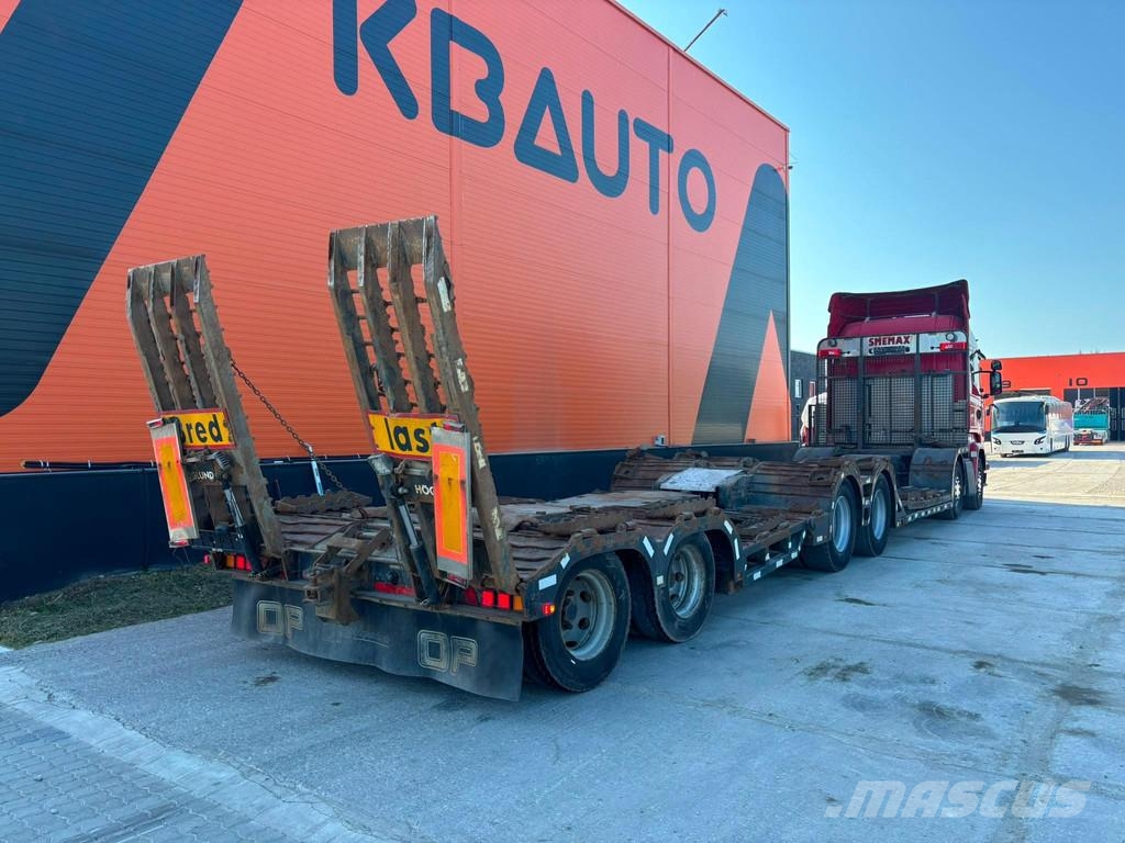 Scania R 490 8x4 + Släpet Smemax 2 axle FOREST MACHINE TR Kokvedēji